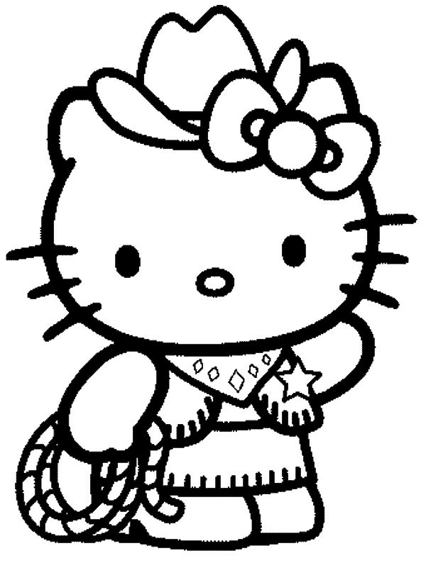 Página para colorir de Hello Kitty #36850 pertencente à coleção Anime e Mangá
