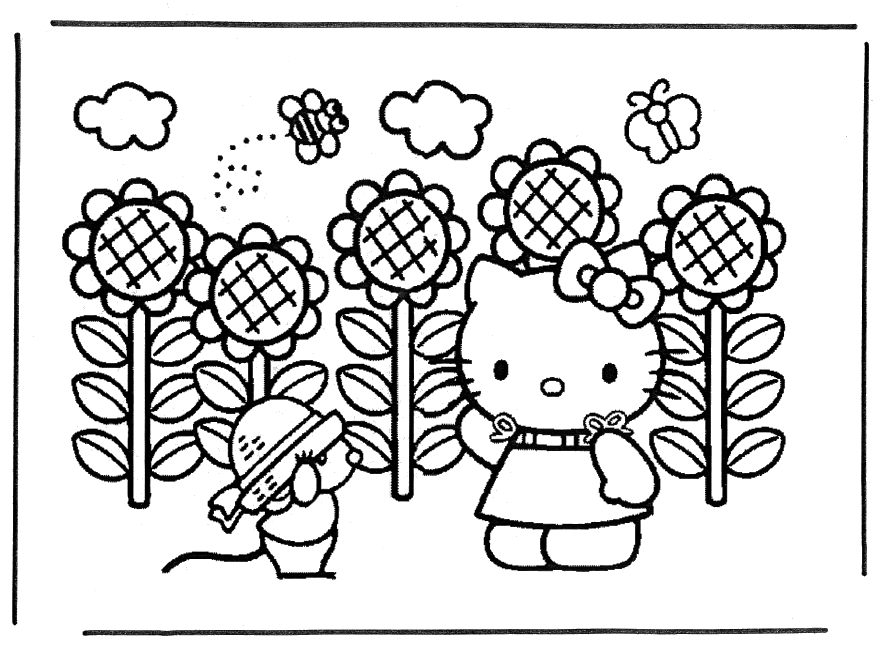 Desenho gratuito Hello Kitty #37075 da colecao Anime e Mangá para imprimir