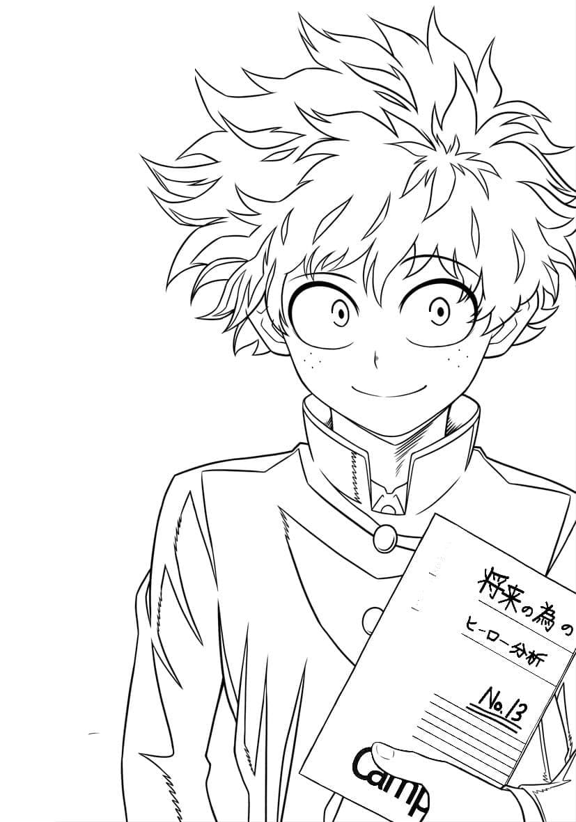 Desenho gratuito Izuku Midoriya #219698 da colecao Anime e Mangá para imprimir
