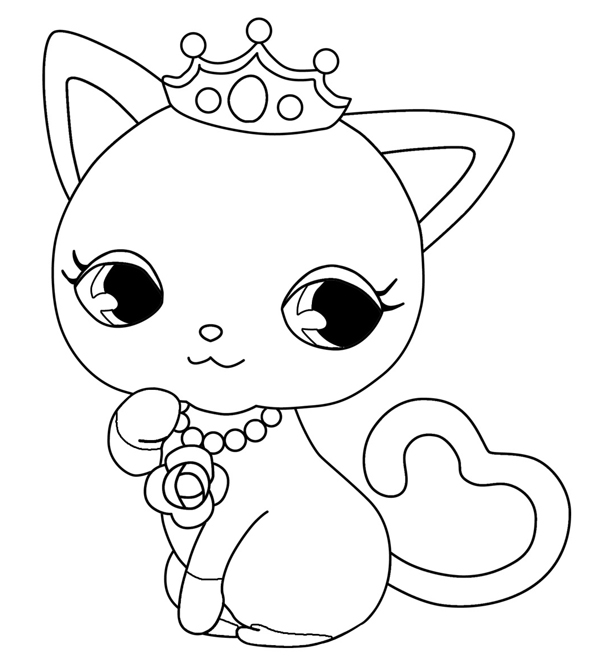 Linda página de Jewelpet #37671 para colorir, da coleção Anime e Mangá, baixe grátis