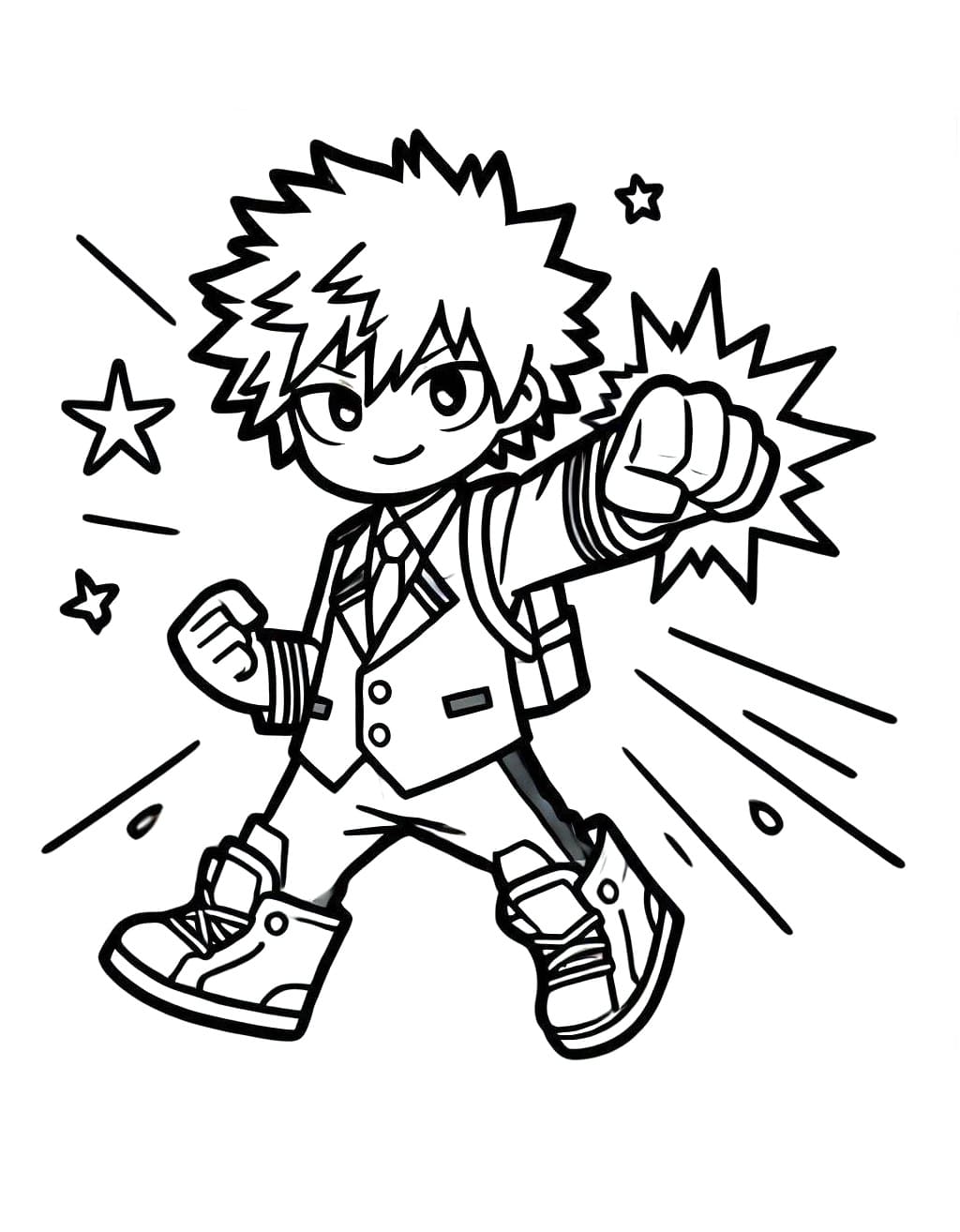 Desenho gratuito Katsuki Bakugo #217084 da colecao Anime e Mangá para imprimir