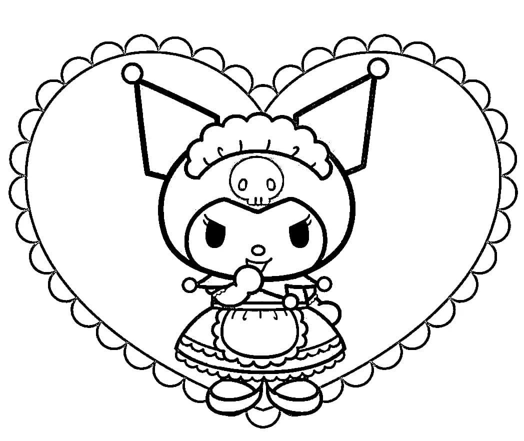 Desenho gratuito Kuromi #219567 da colecao Anime e Mangá para imprimir