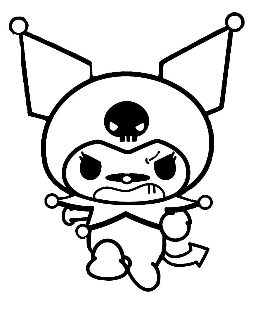 Desenho gratuito Kuromi #219584 da colecao Anime e Mangá para imprimir