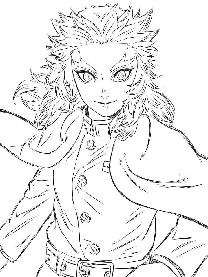 Desenho gratuito Kyojuro Rengoku #220459 da colecao Anime e Mangá para imprimir