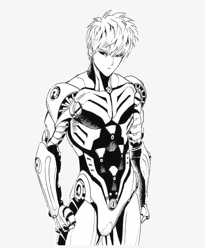 Desenho para colorir One Punch Man #183047 da coleção Anime e Mangá, pronto para imprimir