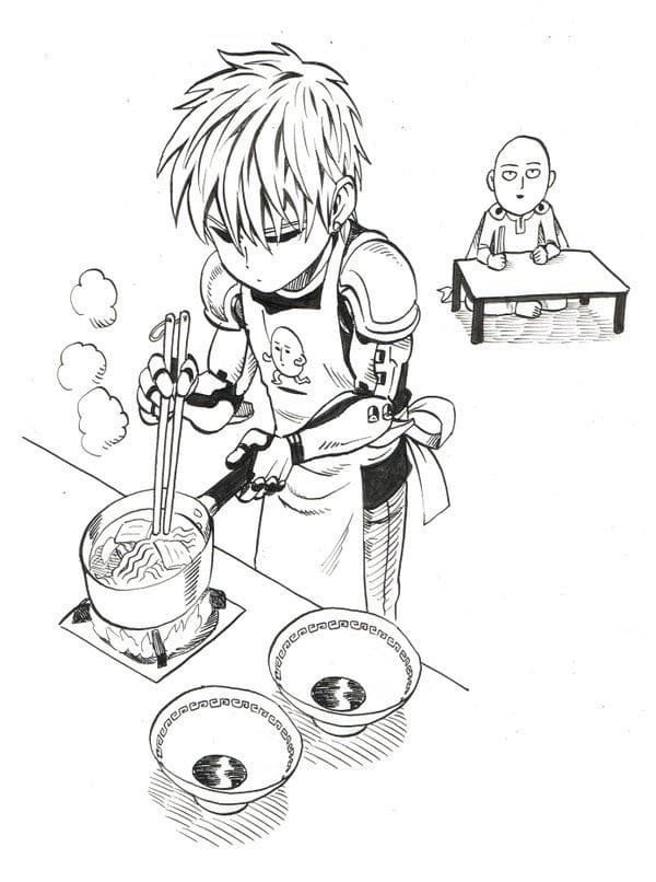 Imagem para colorir de One Punch Man #183055 da nossa coleção Anime e Mangá, fácil de imprimir