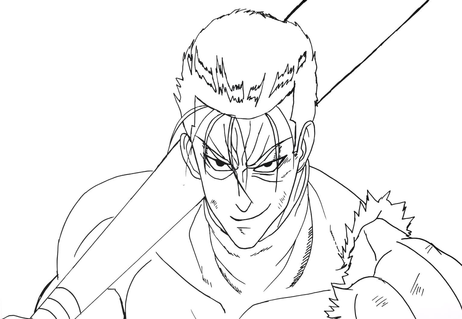 Página para colorir: One Punch Man (Anime e Mangá) #183063 - Páginas para Colorir Imprimíveis Gratuitamente