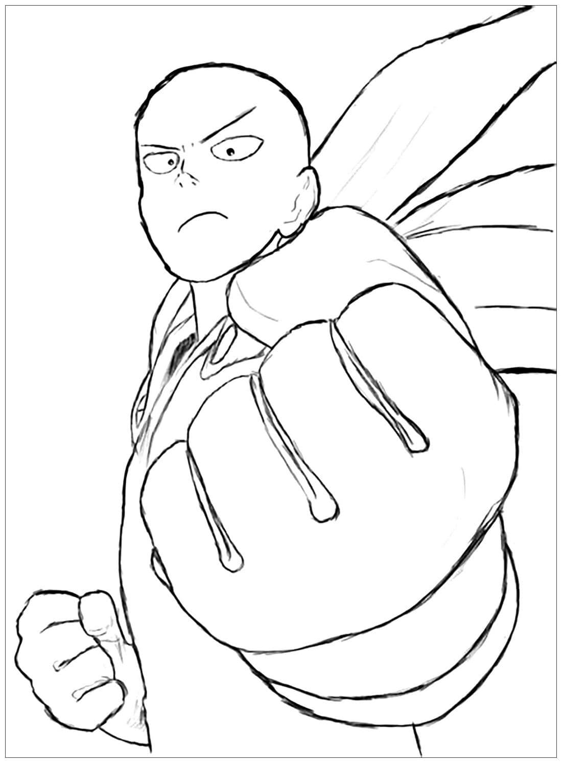 Desenho gratuito One Punch Man #183071 da colecao Anime e Mangá para imprimir