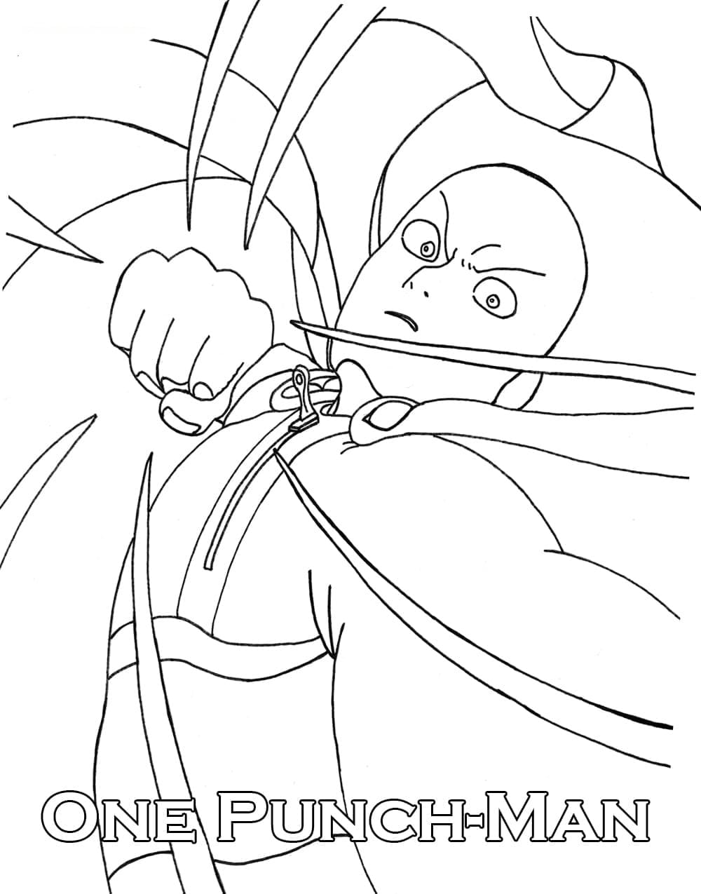 Página para colorir: One Punch Man (Anime e Mangá) #183072 - Páginas para Colorir Imprimíveis Gratuitamente