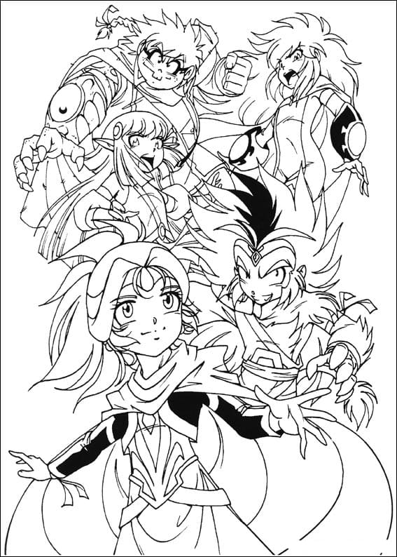 Desenho gratuito Os Lendários #214540 da colecao Anime e Mangá para imprimir
