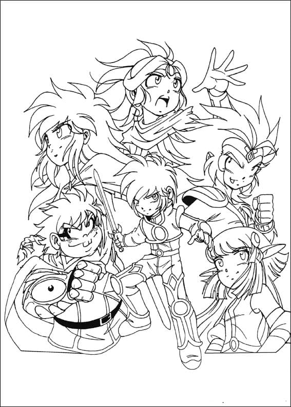 Página para colorir: Os Lendários (Anime e Mangá) #214555 - Páginas para Colorir Imprimíveis Gratuitamente
