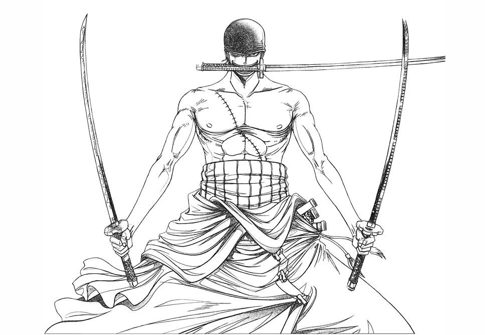 Página para colorir: Roronoa Zoro (Anime e Mangá) #172497 - Páginas para Colorir Imprimíveis Gratuitamente