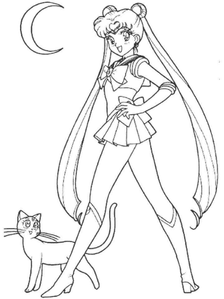 Desenho gratuito Sailor Moon #50263 da colecao Anime e Mangá para imprimir