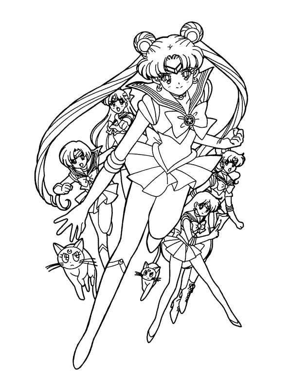 Ilustração de Sailor Moon #50354 para colorir, parte da coleção Anime e Mangá Ilustração de Sailor Moon #50354 para colorir, parte da coleção Anime e Mangá