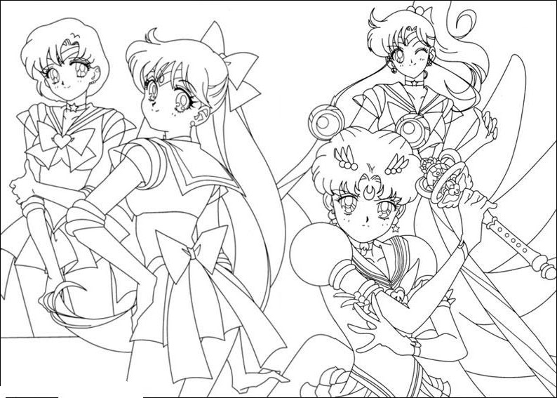 Desenho gratuito Sailor Moon #50437 da colecao Anime e Mangá para imprimir