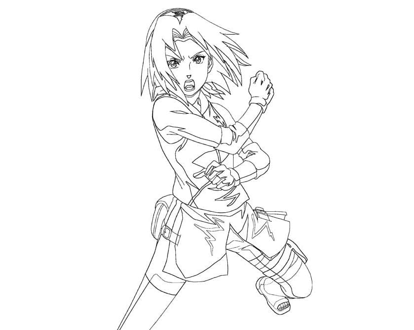 Página para colorir: Sakura Haruno (Anime e Mangá) #179935 - Páginas para Colorir Imprimíveis Gratuitamente
