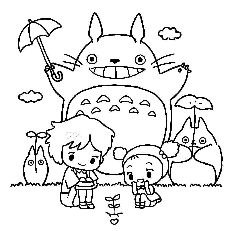 Página para colorir de Totoro #180132 pertencente à coleção Anime e Mangá Página para colorir de Totoro #180132 pertencente à coleção Anime e Mangá