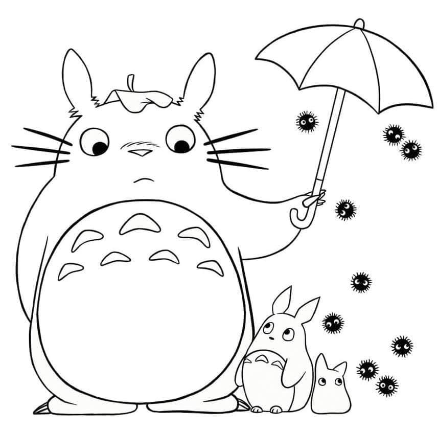 Página para colorir de Totoro #180147 pertencente à coleção Anime e Mangá Página para colorir de Totoro #180147 pertencente à coleção Anime e Mangá