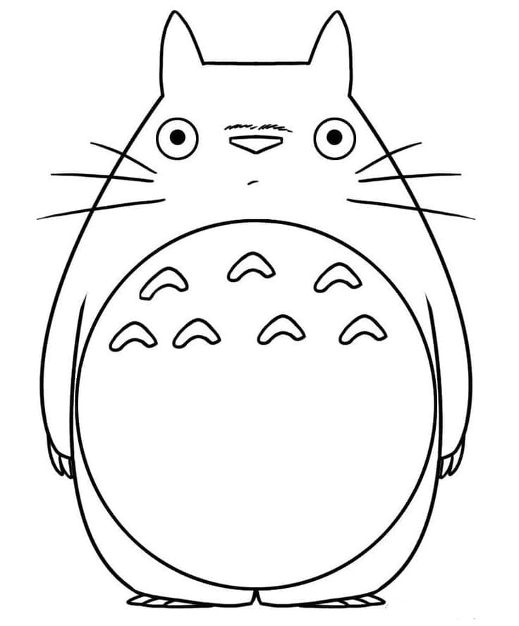Desenho gratuito Totoro #180150 da colecao Anime e Mangá para imprimir