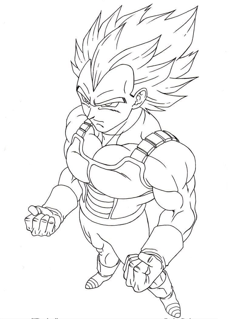 Desenho gratuito Vegeta #182914 da colecao Anime e Mangá para imprimir