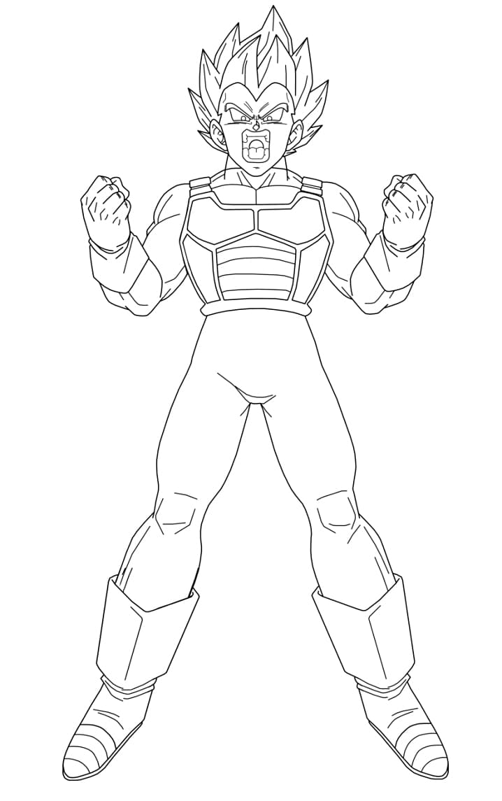 Desenho gratuito Vegeta #182921 da colecao Anime e Mangá para imprimir