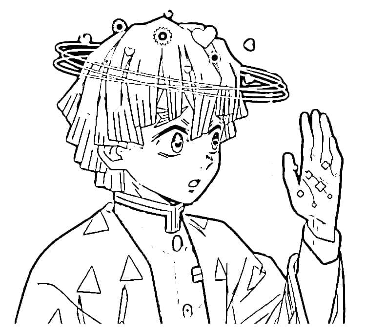 Desenho gratuito Zenitsu #214111 da colecao Anime e Mangá para imprimir
