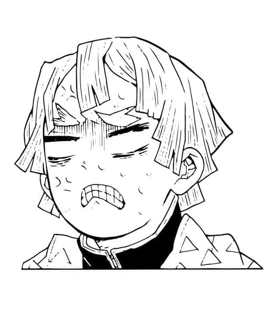 Desenho gratuito Zenitsu #214116 da colecao Anime e Mangá para imprimir