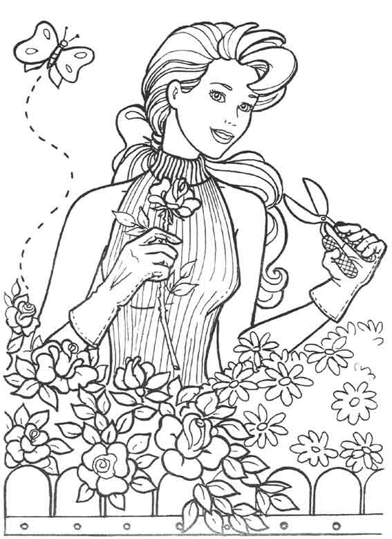 Desenho para colorir Barbie #27658 da coleção Brinquedos e Jogos, pronto para imprimir