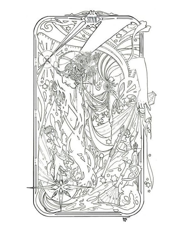 Desenho gratuito Carta de Tarô #219842 da colecao Brinquedos e Jogos para imprimir