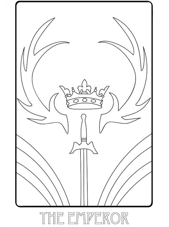 Desenho gratuito Carta de Tarô #219856 da colecao Brinquedos e Jogos para imprimir
