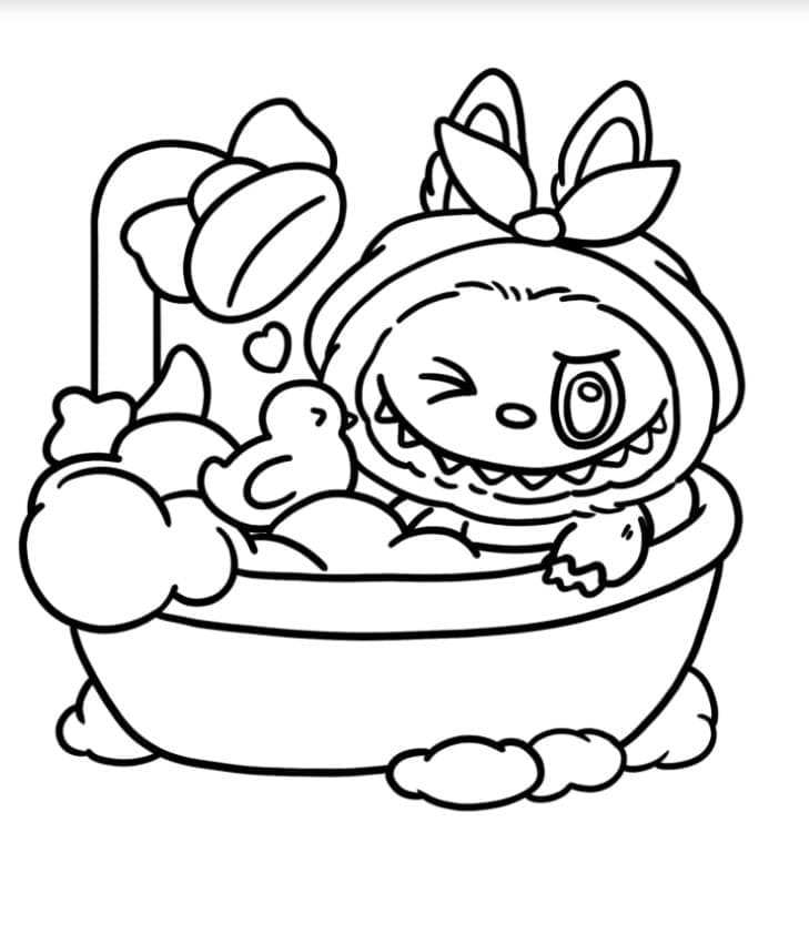Desenho gratuito Labubu #220825 da colecao Brinquedos e Jogos para imprimir