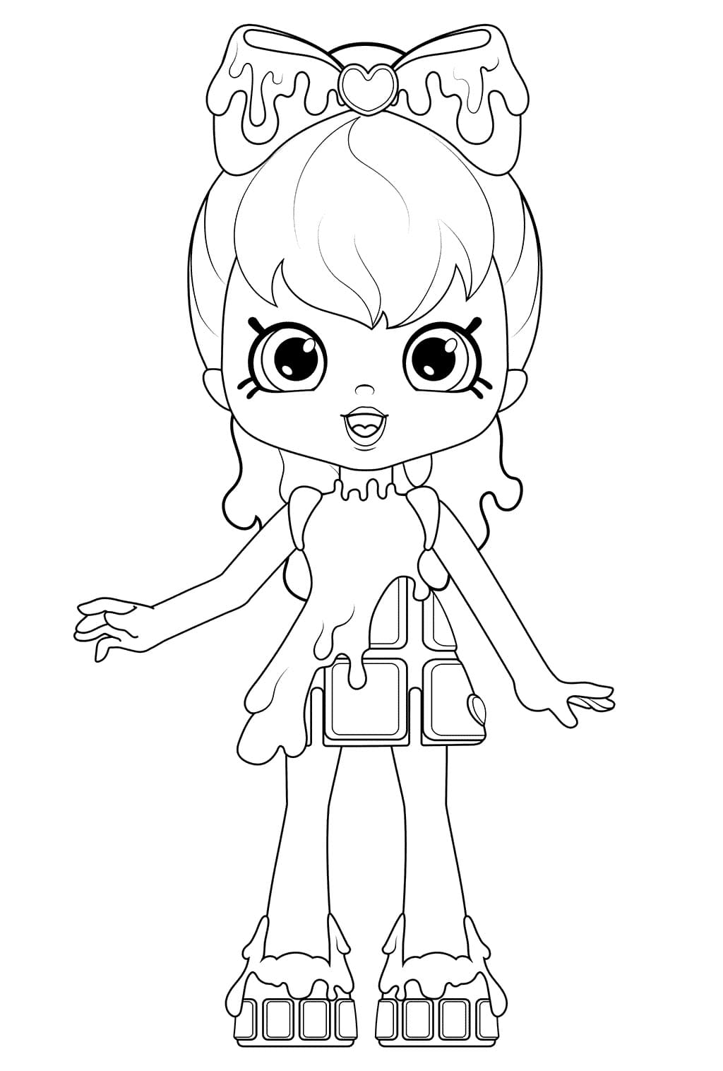 Página para colorir: Shoppies Dolls (Brinquedos e Jogos) #199262 - Páginas para Colorir Imprimíveis Gratuitamente