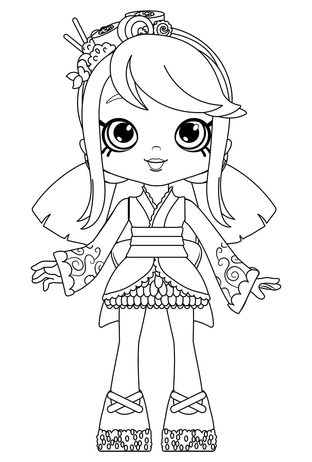 Página para colorir: Shoppies Dolls (Brinquedos e Jogos) #199279 - Páginas para Colorir Imprimíveis Gratuitamente