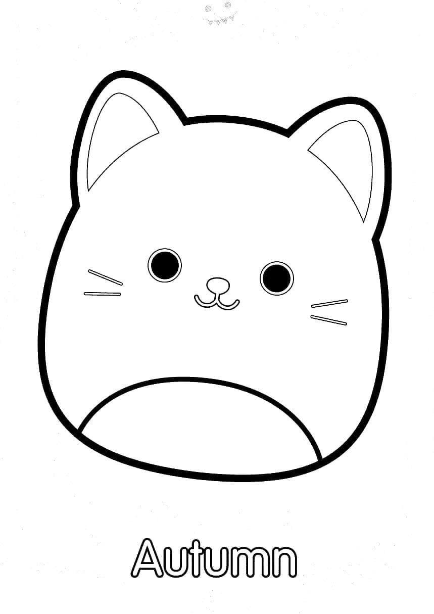 Atividade criativa: desenho de Squishmallows #219255 para colorir da coleção Brinquedos e Jogos