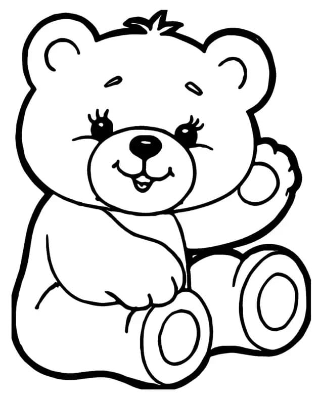 Desenho gratuito Ursinho de Pelúcia #180424 da colecao Brinquedos e Jogos para imprimir