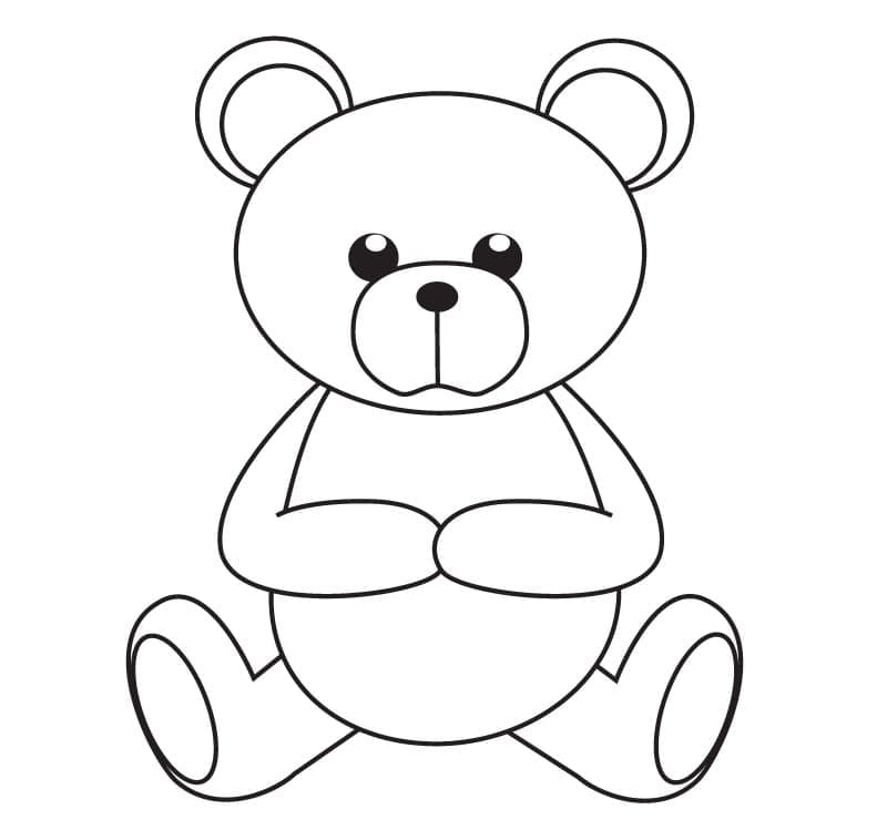Desenho gratuito Ursinho de Pelúcia #180428 da colecao Brinquedos e Jogos para imprimir