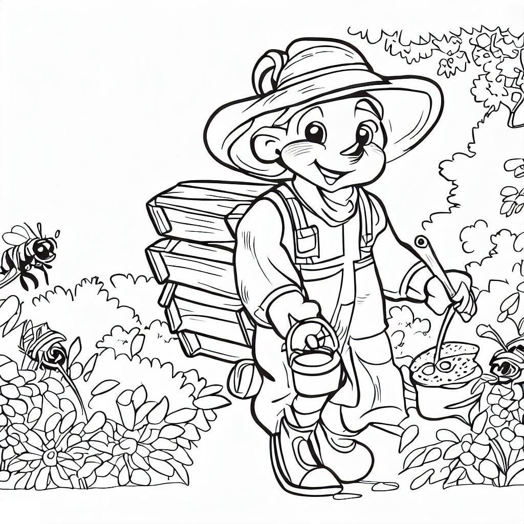 Desenho para colorir Apicultor #189937 da coleção Carreiras e Profissões, pronto para imprimir Desenho para colorir Apicultor #189937 da coleção Carreiras e Profissões, pronto para imprimir