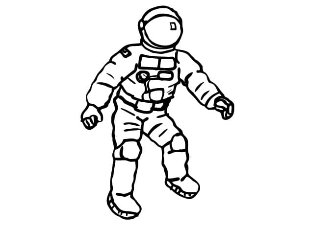 Desenho gratuito Astronauta #184426 da colecao Carreiras e Profissões para imprimir