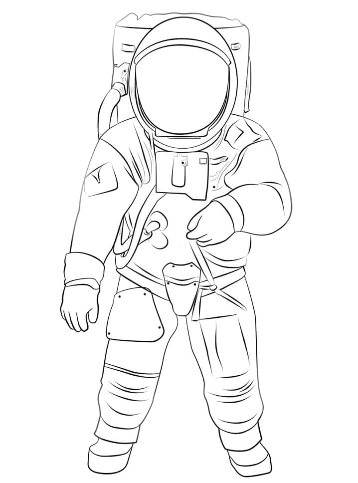 Desenho gratuito Astronauta #184429 da colecao Carreiras e Profissões para imprimir
