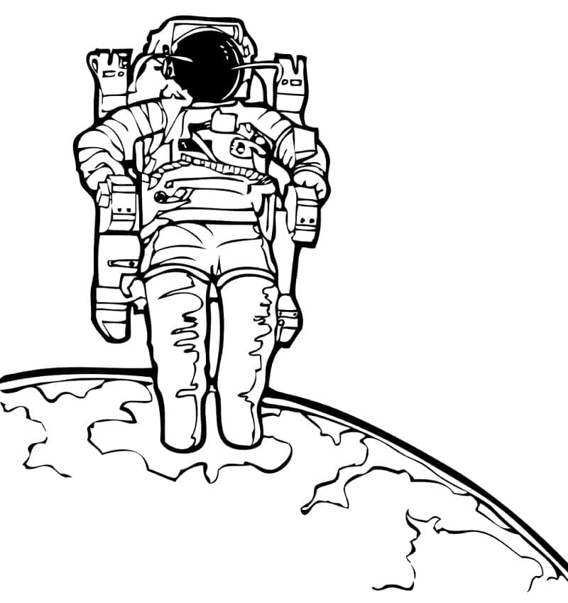 Desenho gratuito Astronauta #184448 da colecao Carreiras e Profissões para imprimir
