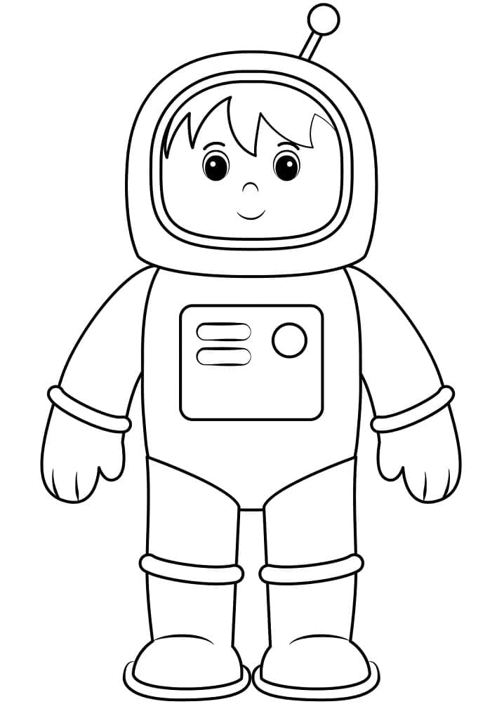 Desenho gratuito Astronauta #184454 da colecao Carreiras e Profissões para imprimir