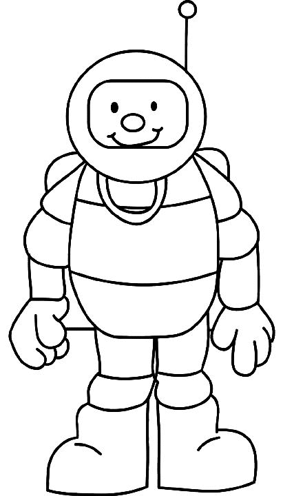 Página para colorir: Astronauta (Carreiras e Profissões) #87594 - Páginas para Colorir Imprimíveis Gratuitamente