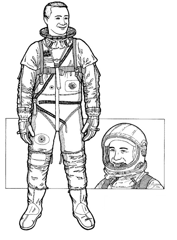 Página para colorir: Astronauta (Carreiras e Profissões) #87595 - Páginas para Colorir Imprimíveis Gratuitamente