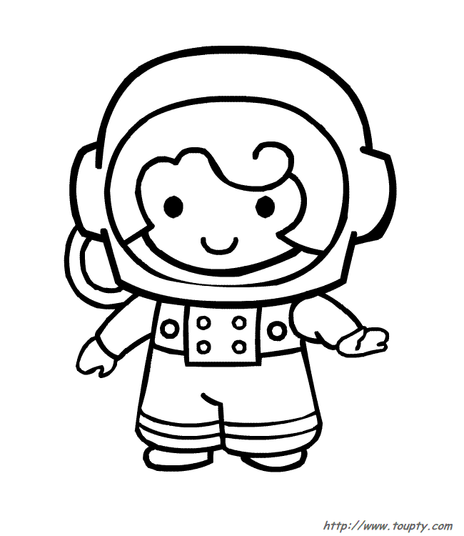 Página para colorir: Astronauta (Carreiras e Profissões) #87658 - Páginas para Colorir Imprimíveis Gratuitamente