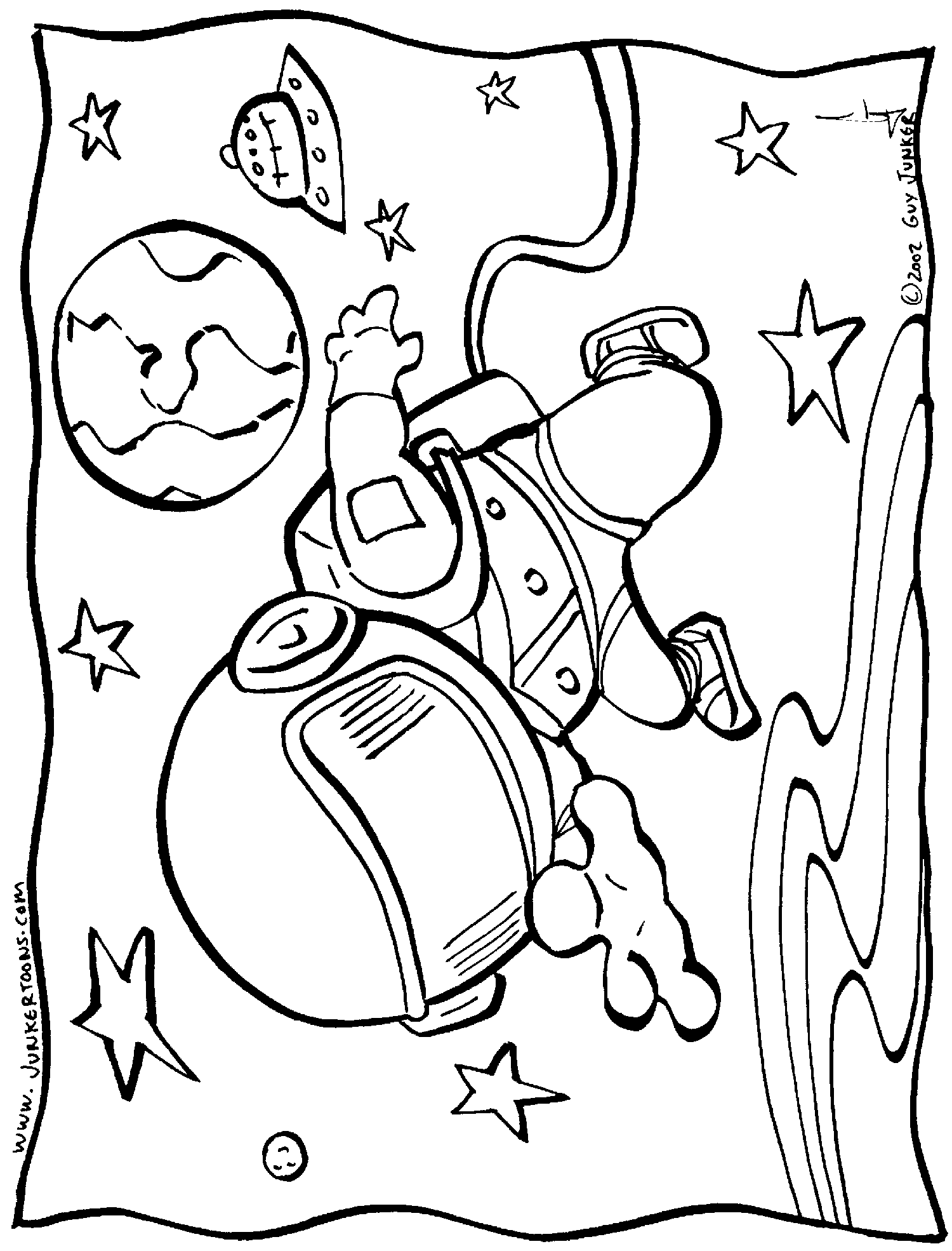Página para colorir: Astronauta (Carreiras e Profissões) #87666 - Páginas para Colorir Imprimíveis Gratuitamente