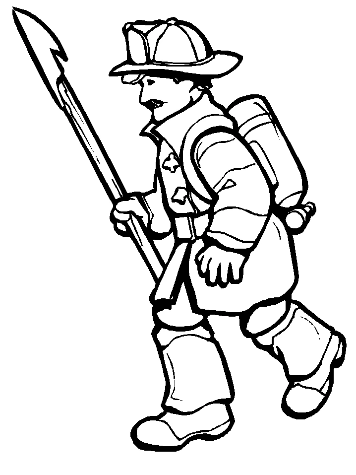 Desenho grátis de Bombeiro #105527 para crianças e adultos, coleção Carreiras e Profissões Desenho grátis de Bombeiro #105527 para crianças e adultos, coleção Carreiras e Profissões
