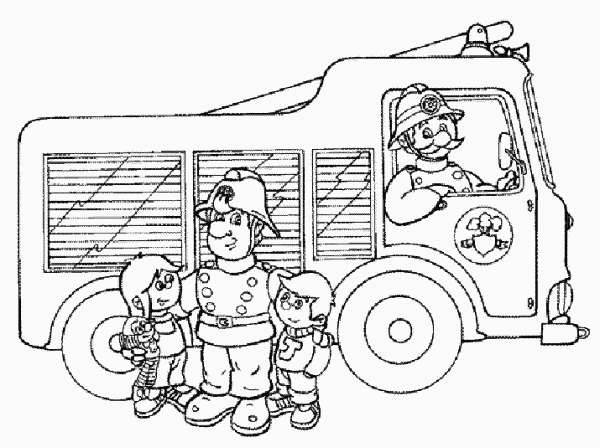Desenho gratuito Bombeiro #105548 da colecao Carreiras e Profissões para imprimir