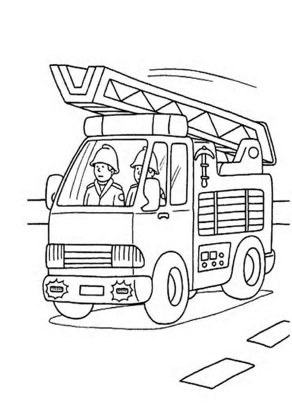 Desenho gratuito Bombeiro #105578 da colecao Carreiras e Profissões para imprimir