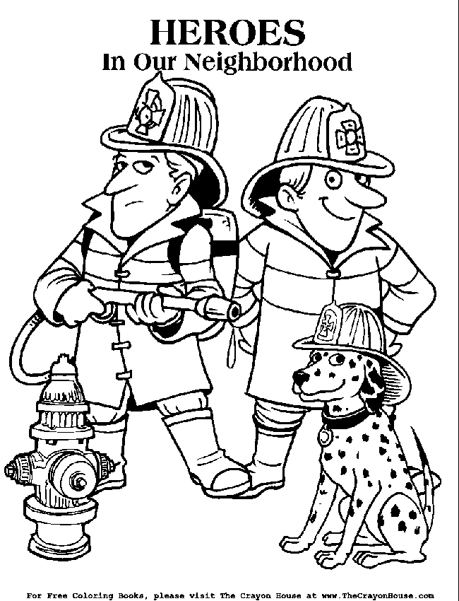 Desenho gratuito Bombeiro #105601 da colecao Carreiras e Profissões para imprimir
