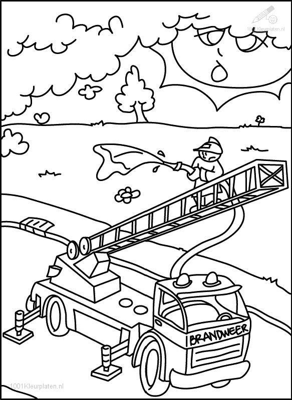 Desenho gratuito Bombeiro #105613 da colecao Carreiras e Profissões para imprimir